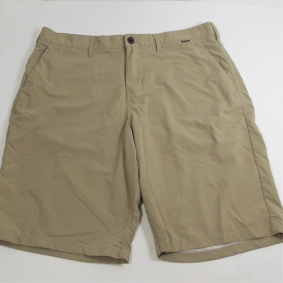 Hurley Other - Hurley Comfort Athletic Shorts Mens 36 Flat Front Tan Beige